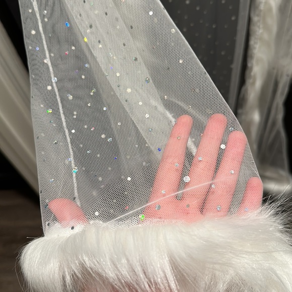 Festival Sparkly Fur Kimono - Picture 4 of 4